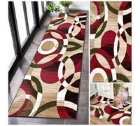 Alfombra Cocina Lavable Antideslizante Alfombra Pasillo Larga Alfombra Corredor Tapete Suelo Cocina Modernas Alfombras de área para pasillos baño Lavadero Comedor Entrada Dormitorio 60 x 400 cm