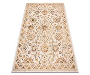Alfombra COLOR 19521460 SISAL ornamento marco canela - beige 140x200 cm