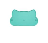 Alfombra Comedero Perro 1 Unidad, Mantel Individual for Mascotas, Almohadillas de alimentación for Gatos y Perros, Silicona, fáciles Limpiar, (Green)