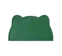 Alfombra Comedero Perro Tapete de alimentación Silicona for Mascotas, tapete Lavable fácil Limpiar for Comida Gatos, vajilla Resistente a la Suciedad for y Perros Fácil de Limpiar(Green)