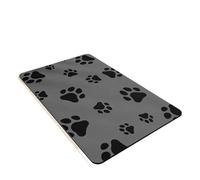 Alfombra Comedero Perro Tapete for Comida de Mascotas, Resistente a la Suciedad, a los arañazos y a derrames, Color sólido, con una Sola Huella Pata Antideslizante(Color 1,50x80cm)