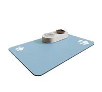 Alfombra Comedero Perro Tapete for Comida de Mascotas, Resistente a la Suciedad, a los arañazos y a derrames, Color sólido, con una Sola Huella Pata Antideslizante(Color 2,50x80cm)