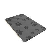 Alfombra Comedero Perro Tapete for Comida de Mascotas, Resistente a la Suciedad, a los arañazos y a derrames, Color sólido, con una Sola Huella Pata Antideslizante(Color 4,30x40cm)