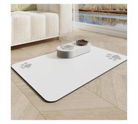 Alfombra Comedero Perro Tapete for Comida de Mascotas, Resistente a la Suciedad, a los arañazos y a derrames, Color sólido, con una Sola Huella Pata Antideslizante(Color6,30x40cm)