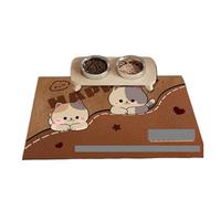 Alfombra Comedero Perro Tapetes for Comida de Perros, Impermeables, Resistentes al Desgaste, repelentes a la Suciedad y fáciles Usar. También sirven for Alimentar a Gatos(Color2,40X60CM (1.3X2FT)