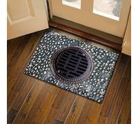 Alfombra con agujero 3D, alfombras que parecen un agujero, alfombras de ilusión óptica 3D de múltiples diseños, trampa óptica antideslizante, 3 drogas, agujero triple, para entrada interior y exterior