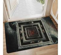 Alfombra con agujero 3D, alfombras que parecen un agujero, alfombras de ilusión óptica 3D de múltiples diseños, trampa óptica antideslizante, 3 drogas, agujero triple, para entrada interior y exterior