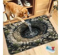 Alfombra con agujeros 3D 2026, alfombra de ilusión óptica, el perro tiene miedo de la alfombra 3D, alfombras que parecen un agujero, felpudo visual antideslizante, para dormitorio, sala de estar o