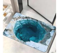 Alfombra con agujeros 3D, ilusión óptica 2026, el perro tiene miedo de la alfombra 3D, alfombra que parece agujeros, como prueba y juego con tu perro gato, para entrada de puerta, baño, escaleras