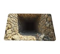 Alfombra con efecto de ilusión óptico 3D, felpudo, antideslizante, abismo infinito, alfombra de terciopelo cristalino, para interior exterior, dormitorio, baño, entrada de puerta de entrada