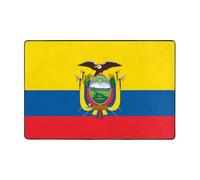 Alfombra con estampado de bandera de Ecuador, alfombra grande para sala de estar y dormitorio, tapete antideslizante para el suelo, decoración del hogar y alfombra de moda