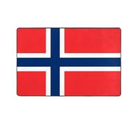 Alfombra con estampado de bandera noruega, alfombra grande para sala de estar y dormitorio, tapete antideslizante para el suelo, decoración del hogar y alfombra de moda