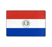 Alfombra con estampado de la bandera de Paraguay, alfombra grande para sala de estar y dormitorio, alfombra antideslizante para el suelo, decoración del hogar y alfombra de moda