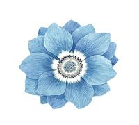 Alfombra con forma de flor, suave, redonda, antideslizante, para dormitorio, cocina, baño, sala de estar, granja, gruesa, peluda, 40 x 40 cm