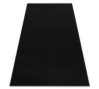 Alfombra con refuerzo de goma RUMBA un solo color negro 60x200 cm
