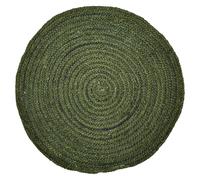 Alfombra Corredor Felpudo Tapete de Yute Verde Boho Vintage 100 cm
