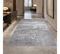 Alfombra cuadrada, abstracta moderna, gris y blanco, 160 x 160 cm, lavable, alfombra de salón dormitorio, pelo Ras decoración del hogar,