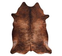Alfombra Cuero de vaca artificial vaca G5067-3 Cuero marrón 155x195 cm