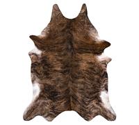 Alfombra Cuero de vaca artificial vaca G5072-1 Cuero marrón 180x220 cm