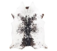 Alfombra Cuero de vaca artificial Vaca G5074-1 blanco Cuero marrón 180x220 cm