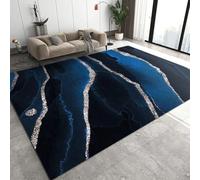 Alfombra de 5 x 8 pulgadas para dormitorio, estilo medieval, semicircular, verde oscuro, para sala de conferencias, moderna, minimalista, con rayas arqueadas abstractas, para habitación infantil, con