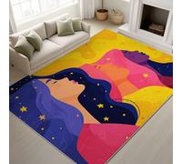 Alfombra de 80 x 150 cm, diseño de animales antropomórficos, dibujos animados, alfombras de animales y cierre de , hojas de otoño que caen de rinoceronte, lavable a máquina, para decoración