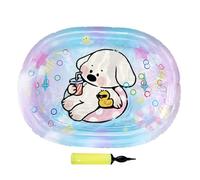 Alfombra de agua para gatos, cama de agua de gato - MAT de jugar agua para gatos sensorial - Rectángulo plegable inflable, ejercicio interactivo de enfriamiento para perros,