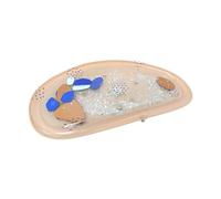 Alfombra de agua Tummy Time - juego inflable de 73,7 cm, alfombra de actividad | sensorial de PVC - para bebé, cuna de cuna, baño, ducha, playa para fomentar el aprendizaje y las habilidades