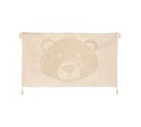 Alfombra de algodón 3D con forma de oso Cordel beige