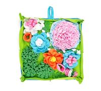 Alfombra de alimentación interactiva para perros, resistente al desgarro, lavable y almohadilla de entrenamiento, juguete de rompecabezas para perros, 50 x 50 cm