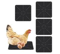 Alfombra de anidación de aves de corral - Alfombra de ponte lavable y reutilizable 4 piezas | Cama para ponderos de gallina, pato codorniz exterior granero bajo patio jardín granero