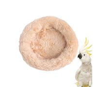 Alfombra de anidación para loros - Cama de algodón y cáscara de coco de 18 cm, cómodo cojín para dormir con borde grueso | Periquito inseparable calopsitte Conure perche cojín de descanso