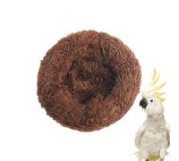 Alfombra de anidación para loros - Cama de algodón y cáscara de coco de 18 cm, cómodo cojín para dormir con borde grueso | Periquito inseparable calopsitte Conure perche cojín de descanso