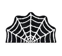 Alfombra de araña - alfombra de suelo no deslizante con temática de Halloween, alfombra decorativa fantasmal | Neb araña lavable a máquina para baño, cocina, ducha, decoración del hogar encantado