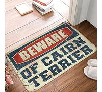 Alfombra de área Beware Of Cairn Terrier/Welcome Door Front Door Outdoor Funny