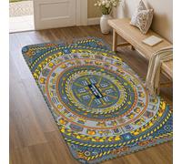 Alfombra de área con diseño de ciudad, edificios urbanos modernos, carreteras, color gris urbano, antideslizante, estética, alfombra rectangular con detalles de decoración para baño, puerta, entrada