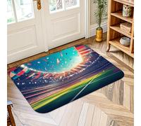 Alfombra de área de estadio, celebración, deportes, confeti, celebración, verde, esponja, pelo bajo, decoración de entrada, baño, cocina, puerta, 2 x 3 pies