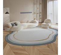 Alfombra de área de forma irregular, alfombra decorativa para sala de estar y dormitorio, decoración única para el hogar