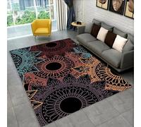 Alfombra De Área Geometría Floral Vegetal 3D Impresión Mats De Puerta 60X90Cm Estera del Piso Antideslizante, Balcón Baño Entrada del Corredor Alfombra De Piso Suave Alfombra 120 X 160/8397220615963
