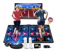 Alfombra de baile electrónica musical HDMI con cámara, 650 canciones,tarjeta de memoria de 64 GB, 81 videos musicales y 1000 juegos,ideal para uso individual o doble, regalo lujoso para niños y niñas