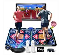 Alfombra de baile HDMI con cámara, 64 GB, 1030 juegos,700 canciones, 81 vídeos MTV, juegos de danza,educativos y fitness, alfombra de baile electrónica y musical en franela, regalo para niños y niñas