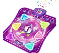 Alfombra de Baile para Niños 3 4 5 6 7 8 9+, Alfombra Musical con Luces LED, Bluetooth Inalámbrico, 5 Modos, Música incorporada, Navidad Cumpleaños Regalos para 3 4 5 6 7 8 9 10+ Años (6 Flechas)