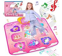 alfombra de baile unicornio,para niños 2 3 4 5 6 7 8 años niñas de juguete,alfombra de baile de unicornio de juguete de 2 a 8 años niñas, 5 niveles de baile,regalo niñas de 2 a 8 años