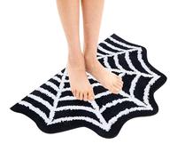 Alfombra de bañera de Halloween Alfombra Web no Slip al Medio área Redonda 31.5x19.69 Pulgadas baño gótico para el baño Dormitorio Cocina Puerta Delantera decoración del hogar de Hallow