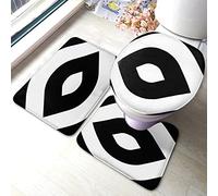 Alfombra De Baño 3 Piezas Abstract Ethnic Modern Fashion Bright African Art Designs Alfombra Ducha Transpirable Alfombrilla Cómoda Juego De 3 Alfombras para Cocina Dormitorio Salón