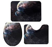 Alfombra De Baño 3 Piezas Mysterious Universe Space Print Alfombrilla Cómoda Juego de 3 alfombras Absorbente Alfombra Ducha para Cocina Dormitorio Piso