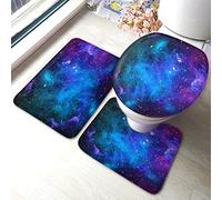 Alfombra De Baño 3 Piezas Starry Mysterious Universe Beautiful Stars Juego De 3 Alfombras Cómoda Alfombrilla Absorbente Alfombra Ducha para Entrada Salón Dormitorio