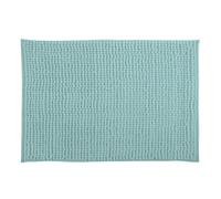 MSV Alfombrilla de baño de chenilla de pelo largo, 40 x 60 cm, color verde pastel