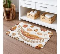 Alfombra de baño acogedora con forma de hamaca para gatos, decoración rústica de otoño, alfombra de ducha absorbente antideslizante para baño, inodoro, baño, decorativa, 20 x 32 pulgadas