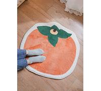Alfombra de baño, alfombrilla de suelo de PVC, alfombra de baño creativa, con diseño de frutas, antideslizante, lavable, absorbente, felpudo, forma de fruta, alfombrilla de baño, supersuave para la